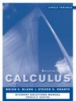 Calculus: Single Variable: Student Solutions Manual 0470458151 Book Cover