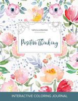 Adult Coloring Journal: Positive Thinking (Turtle Illustrations, Color Burst) 1359798412 Book Cover