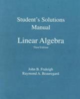 Linear Algebra Student Solutions Manual 0201526778 Book Cover