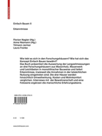 Einfach Bauen II: Erkenntnisse (German Edition) 3035627436 Book Cover