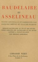 Baudelaire Et Asselineau 2707800376 Book Cover