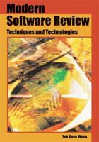 Modern Software Review: Techniques and Technologies 1599040131 Book Cover