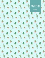 Sketch 110 Pages: Cactus Sketchbook for Kids, Teen and College Students - Succulent Llama Pattern 1693248344 Book Cover