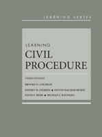 Learning Civil Procedure 1683288629 Book Cover