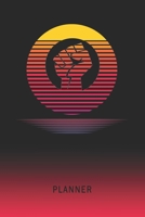 Planner: Pottery 2 Year Weekly Planning Organizer 2020 - 2021 Retro Vintage Vaporwave Sunset Cover January 20 - December 21 Writing Notebook Productive Datebook Calendar Schedule Plan Days, Set Goals  1702360377 Book Cover