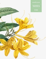 Cornell System Notes 110 Pages: Vintage Floral Notebook for Professionals and Students, Teachers and Writers - Vintage Botanical Drawing Bright Yellow Blossoms 108744361X Book Cover