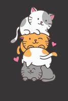 Notebook: Cat Cats Meowtain Cute Kitty Pile Anime Kawaii Neko Gift 1082545775 Book Cover