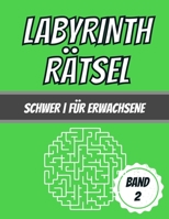 Labyrinth Rätsel: Schwer | Für Erwachsene | 100 Labyrinthe | Großes Format (German Edition) B08KGW2ZTZ Book Cover
