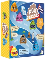 Poo Racers: with 4 Pullback Toys & a Coloring Book 1836502281 Book Cover