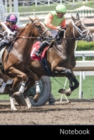 Notebook: 馬、競走馬、ギャロップ、馬を実行 ノートブック/ 日記 / ライティングブック / ノート - 6 x 9インチ(15.24 x 22.86 cm)、110ページ、光沢のある表面。 1654117439 Book Cover