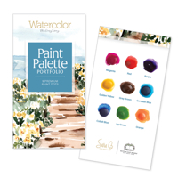 Watercolor the Easy Way Paint Palette Portfolio Coastal: 9 Premium Paint Dots 0764369989 Book Cover