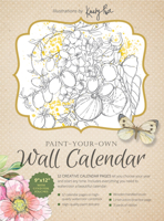 Paint-Your-Own Wall Calendar: Illustrations by Kristy Rice 0764364499 Book Cover