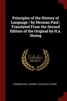 Principles Of The History Of Language 9353892643 Book Cover