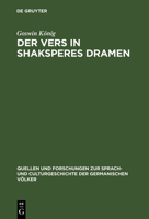 Der Vers in Shaksperes Dramen 311099416X Book Cover