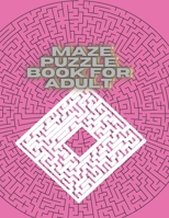 Maze Puzzle Book for Adult B08P2579M6 Book Cover