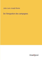 De l'émigration des campagnes 3563219001 Book Cover