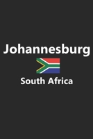Johannesburg South Africa: African Flag City Notebook Journal Lined Wide Ruled Paper Stylish Diary Vacation Travel Planner 6x9 Inches 120 Pages Gift 1702157385 Book Cover