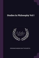 Studies In Philosophy Vol I 1017044937 Book Cover