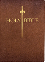 Kjver Sword Bible, Giant Print, Acorn Bonded Leather, Thumb Index B0H53FJJMV Book Cover