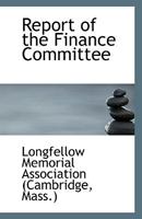 Report of the Finance Committee 1113418036 Book Cover