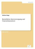 Betriebliche Altersversorgung Und Unternehmenswert 3838676521 Book Cover