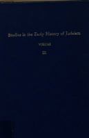 Studies in the Early History of Judaism 0870682083 Book Cover