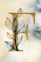 Monogram Notebook F: 6 x 9 Gold Initial Diary for Women (Personalized Letter Design) 1694099563 Book Cover