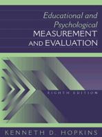 Educational and Psychological Measurement and Evaluation 0205160875 Book Cover