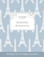 Adult Coloring Journal: Alcoholics Anonymous (Pet Illustrations, Clear Skies) 1360894101 Book Cover