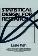 Statistical Design for Research 0471083593 Book Cover