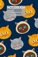 Notizbuch A5 Muster Zeichnung Katze Katzen Cat Cats Haustier Pet: • 111 Seiten  • EXTRA Kalender 2020 •  Einzigartig •  Kariert •  Karo •  Raster  • Geschenk • Geschenkidee (German Edition) 1710388625 Book Cover