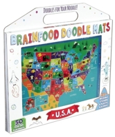 Brainfood Doodle Mats: U.S.A. 1626863482 Book Cover