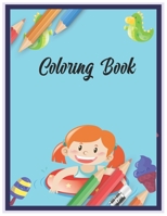 Coloring Book: Kindergarten Practice with colour for Kids B08TQ42R44 Book Cover