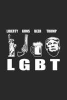 Liberty Guns Beer Trump: Donald Trump Notebook US President Journal for Trump Supporters, Republicans adn Rednecks, for sketches, ideas, formulas and To-Do lists, Dot Grid notebook, 120 pages 1688103163 Book Cover