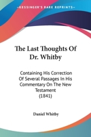 The Last Thoughts of Dr. Whitby 102208724X Book Cover