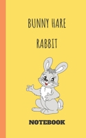 cute bunny hare notepad for kid boys kids girls under 10 notebook / journal / diary lined yellow notebook: 5x8 100 pages 167860559X Book Cover