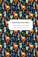 Baby Alpaca Theme Wide Ruled Line Paper 1675010773 Book Cover