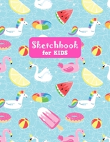 Sketchbook for Kids: Unicorn Unicorn Large Sketch Book for Sketching, Drawing, Creative Doodling Notepad and Activity Book - Birthday and Christmas Gift Ideas for Kids, Boys, Girls, Teens and Women - 1655589377 Book Cover