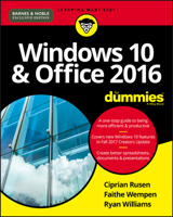 Windows 10 & Office 2016 For Dummies 1119488249 Book Cover