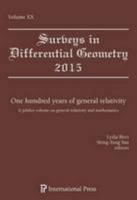 Surveys in Differential Geometry, Vol. 20 (2015): One Hundred Years of General Relativity 1571463089 Book Cover