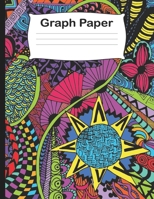 Graph Paper: Colorful Tangle Zen Style Soft Cover Large Grid Paper Notebook, Quad Ruled 5x5 for Math, Drawing, Writing and More 1088510337 Book Cover