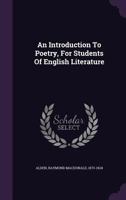 An Introduction to Poetry, For Students of English Literature (E-Book) 1358348367 Book Cover