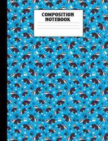 Composition Notebook: Blue Badger Wide Ruled Book 1793816956 Book Cover