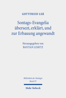 Sontags-Evangelia Ubersezt, Erklart, Und Zur Erbauung Angewandt: 3 Auflagen: 1776-1781. Bibliothek Der Neologie. Kritische Ausgabe in Zehn Banden. Ban 3161612876 Book Cover