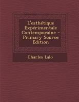 L'Esth�tique Exp�rimentale Contemporaine 101767700X Book Cover