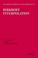 Birkhoff Interpolation 0521104041 Book Cover