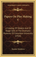 Papers on Playmaking 1437027733 Book Cover