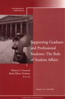 Supporting Graduate and Professional Students: The Role of Student Affairs: New Directions for Student Services (J-B SS Single Issue Student Services) 0787990574 Book Cover