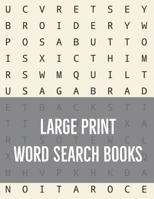 Large Print Word Search Books: 100 Word Search Puzzles and Solutions to Challenge Your Brain Great for Kids, Adults, and Seniors 1098686780 Book Cover