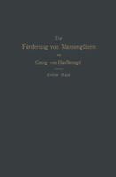 Die Forderung Von Massengutern: II. Band. Forderer Fur Einzellasten 3662375389 Book Cover